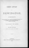 Annals of Newington -- title page