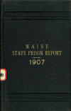 Maine State Prison Report for 1907