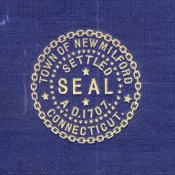 New Milford seal from the cover of "Two Centuries of New Milford"